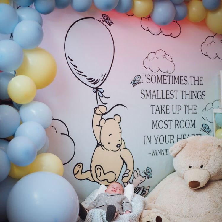 Pastel Blue And Yellow Balloon Garland Arch Diy Kit For Winnie The