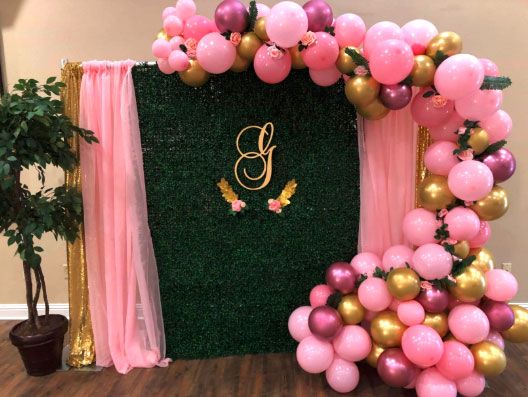 Pink and Gold Confetti Balloon Garland Arch DIY Kit for Girl's Birthday, Baby  Shower and Wedding Decorations - Balloon Passion