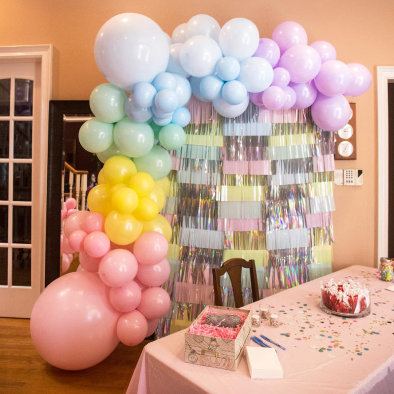 Rainbow Balloon Garland Arch Diy Kit For Girl S Birthday Party Decorations Balloon Passion