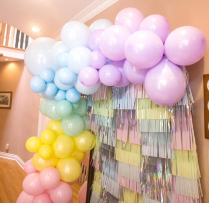 Rainbow Balloon Garland Arch DIY Kit for Girl's Birthday Party ...