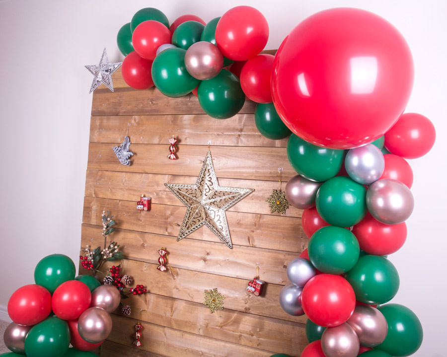 Merry Christmas Balloon Garland Arch DIY Kit for Christmas Party ...