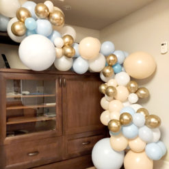 Baby Blue and Blush Balloon Garland Arch DIY Kit for Baby Shower ...