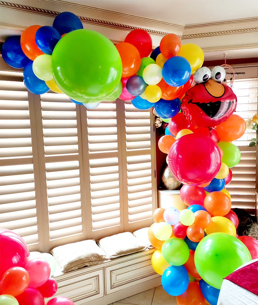 Sesame Street Balloon Decorations Garage