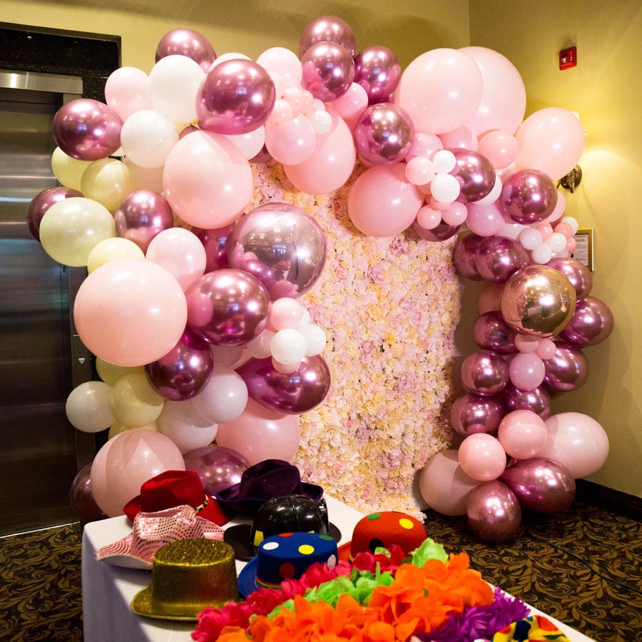 Baby Pink and Chrome Mauve Balloon Garland Arch DIY Kit for Girl's